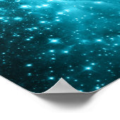Aqua Stars Getinte Hemel Foto Poster (Hoek)
