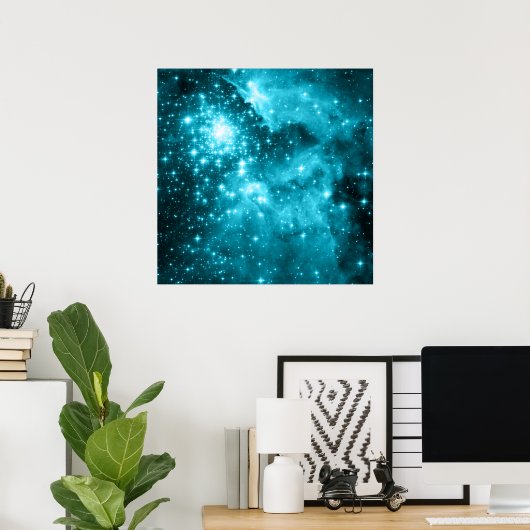 Aqua Stars Poster (Thuiskantoor)