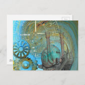 Aqua Steam Snagelreiziger Briefkaart (Voorkant / Achterkant)