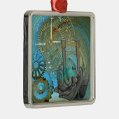 Aqua Steam Snagelreiziger Metalen Ornament (Rechts)