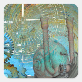 Aqua Steam Snagelreiziger Vierkante Sticker