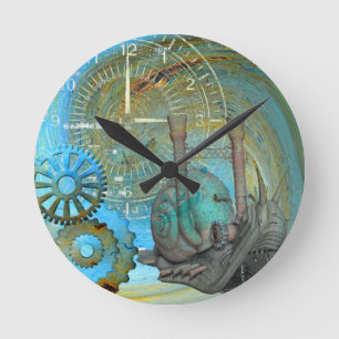 Aqua Steam Snail-reiziger Ronde Klok