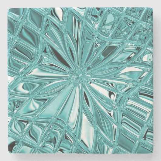 Aqua stenen onderzetter (Voorkant)