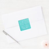 Aqua Sterrennacht Sla de Stickers Datum op (Envelop)
