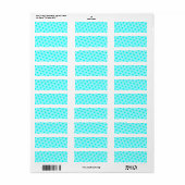Aqua Stippen Etiket (Full Sheet)
