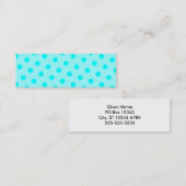 Aqua Stippen Mini Visitekaartje (Voorkant / Achterkant)