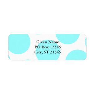Aqua Stippenpatroon Etiket