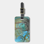 Aqua Stoom Slak Reiziger Bagagelabel (Voorkant verticaal)