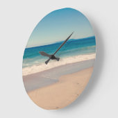 Aqua strand scene grote klok (Hoek)