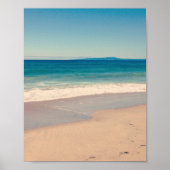 Aqua strand scene poster (Voorkant)