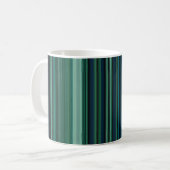 Aqua Strepen Koffiemok (Voorkant links)
