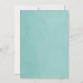 Aqua String Lights Gaande Weg Party uitnodiging (Achterkant)