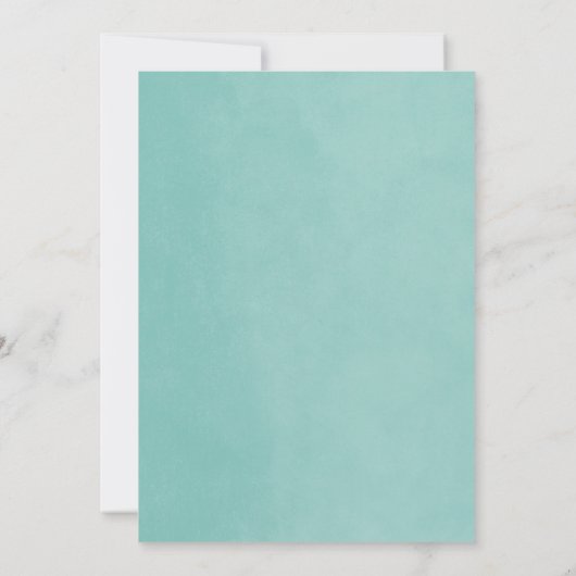 Aqua String Lights Graduation Party Uitnodiging (Achterkant)