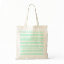 Aqua Stripe canvas tas