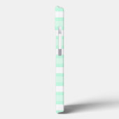 Aqua Stripe 'Monogram' iPad Mini hoesje (Achterkant / Links)