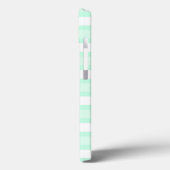 Aqua Stripe oval ster 'Name' iPad case (Achterkant / Links)