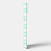 Aqua Stripe oval ster 'Name' iPad case (Achterkant / Rechts)