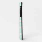 Aqua Stripe ovale ster 'Naam' iPhone case (Achterkant/links)