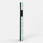 Aqua Stripe ovale ster 'Naam' iPhone case (Achterkant/rechts)