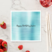 Aqua Stripe Servet (Insitu)