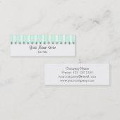 Aqua Stripe visitekaartje skinny (Voorkant / Achterkant)