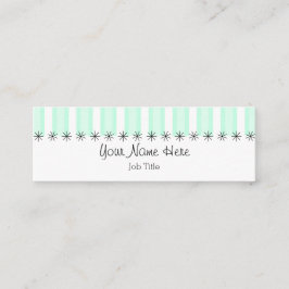 Aqua Stripe visitekaartje skinny