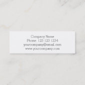 Aqua Stripe visitekaartje skinny (Achterkant)