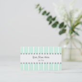 Aqua Stripe visitekaartje stripe (Staand voorkant)