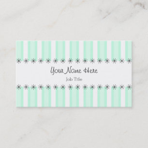 Aqua Stripe visitekaartje stripe
