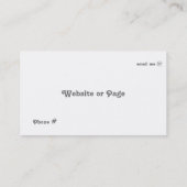 Aqua Stripes en ovaal Visitekaartje (Achterkant)