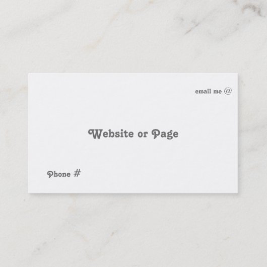 Aqua Stripes en ovaal Visitekaartje (Achterkant)