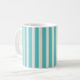 Aqua Stripes Koffiemok