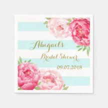 Aqua Stripes Roze Waterverf Vrijgezellenfeesten se