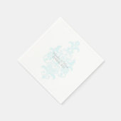 Aqua Subtle Damask Paper Napkins Servetten (Hoek)