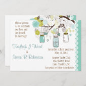 Aqua Summer's Dream Wedding Kaart (Voorkant / Achterkant)