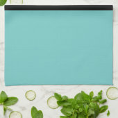 Aqua Swanky Fleur De Lis Towel Theedoek (Gevouwen)