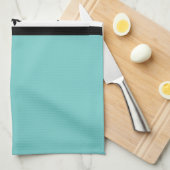 Aqua Swanky Fleur De Lis Towel Theedoek (Quarter Fold)