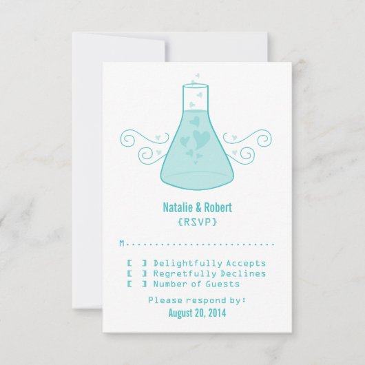 Aqua Sweet Chemistry Response Kaart (Voorkant)