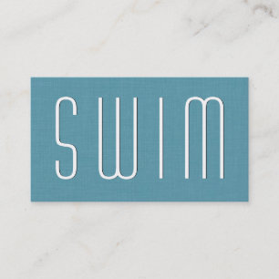 Aqua SWIMMING COACH Eenvoudige stijl V35 Visitekaartje