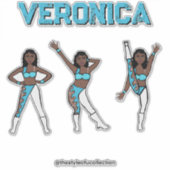 Aqua Swirl #1 Sticker (Voorkant)