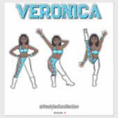 Aqua Swirl #1 Sticker (Vel)