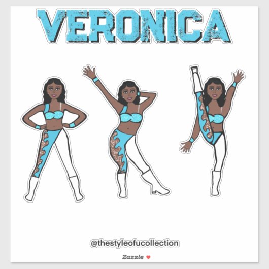 Aqua Swirl #1 Sticker (Vel)