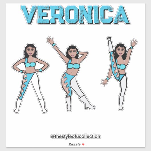 Aqua Swirl #2 Sticker (Vel)