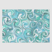 Aqua Swirl-weefselpapier Tissuepapier (Voorkant)