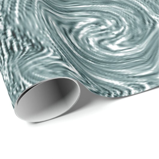 Aqua Swirl Wrapping Paper Cadeaupapier (Rol Hoek)