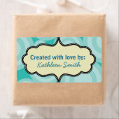 Aqua Swirlies Recept/Goodies Label (Insitu)