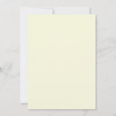 Aqua Teal Botanische Bruiloft Kaart (Achterkant)