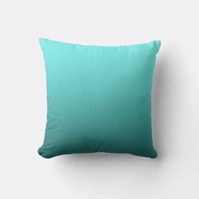 Aqua Teal Gemodern Trend Decor Kussen (Voorkant)