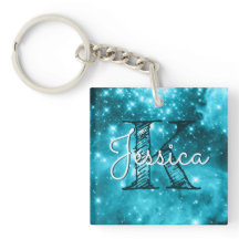 Aqua Teal Hemelse Ster Monogram
