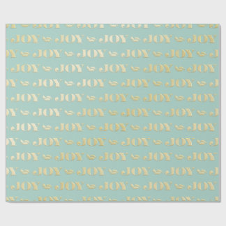 Aqua & Teal Kerstcadeaupapier met Gouden Accenten Cadeaupapier